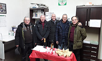 foto incontro per gli auguri natalizi